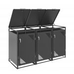 Metalinė konteinerio stoginė, triguba, MBB03-3A, antracito