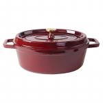 Ovalus emaliuotas ketaus puodas ZY040RKI, 7,8 l