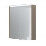Veidrodinė spintelė Kame Loft, MC3DML/60-70/D15-LFT, su LED stogeliu, 60 cm, Kakavinė