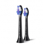 Dantų &scaron;epetėlio galvutės Philips Sonicare Sensitive, HX6052/88, 2 vnt., juoda