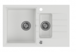 Virtuvinė plautuvė Quadron PETER 156 HCQP57850BIK, balta