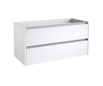 Apatinė spintelė po stalvir&scaron;iu Kame City BUC/10-3DR/D1P1, Balta blizgi, 100 cm