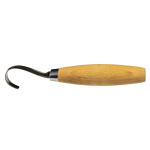 &Scaron;auk&scaron;tų drožinėjimo peilis Morakniv&reg; 164, lenkta geležtė 55x2,0mm. 13mm vidinis skersmuo. Viengubi a&scaron;menys, beržinė rankena, odinis dėklas.