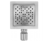 Linijinis nutekėjimas REA DOTS 120x120, &scaron;lifuoto nikelio