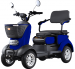 Elektrinis keturratis/ mopedas/ motoroleris M20K, 20Ah, mėlynas