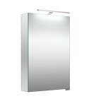 Veidrodinė spintelė su dvigubo veidrodžio durelėmis Raguvos Baldai, LED ap&scaron;vietimu, IP44, 46 cm, 2102200