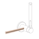 Rank&scaron;luosčiuo laikiklis Tres STUDY EXCLUSIVE 03412401OP (tvirtinamas prie bide mai&scaron;ytuvo)