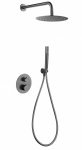 Potinkinė termostatinė du&scaron;o sistema Imex Genova PVD grafito gunmetal spalvos, GTG053/BGM