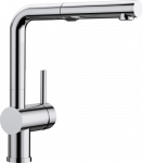 Plautuvės mai&scaron;ytuvas su i&scaron;traukiama žarna Blanco Linus-S Vario 518406, chromas