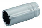 Galvutė dvylikakampė, prailginta A7402DZ 7/16", kvadratas 3/8" Bahco