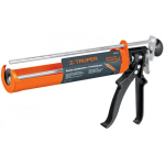 Skeletinis pistoletas hermetikui. Stiklo pluo&scaron;tu stiprinta rankena, matavimo strypas Truper&reg;