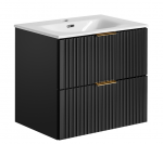 Apatinė vonios spintelė su praustuvu ir sifonu Comad SET -ADB SKY 60 CM