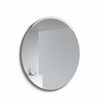 Apvalus veidrodis su juodu &scaron;viestuvu Raguvos Baldai ECO ROUND MOON 100 cm, 1024700B