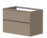 Spintelė po praustuu Kame LOFT, BU/8-3DR/D15-LFT, 80 cm, Kakavinė