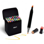 Dvipusiai markeriai-flomasteriai InspiraPens, 40 vnt