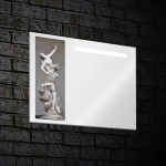 Veidrodis su LED ap&scaron;vietimu Blu Motivo, 125x65cm, BDV121126550100