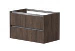 Apatinė spintelė po praustuvu KAME CITY, BU/8-3DR/20P1, aliuminio profiliai, 80 cm, Rudas ąžuolas