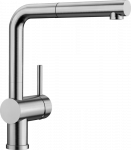 Plautuvės mai&scaron;ytuvas su i&scaron;traukiama žarna Blanco Linus-S 517184, nerūdijančio plieno