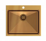 Plautuvė Quadron RUSSEL 110 HB7910PVDBSC1, 550x480x200 vario (su vietą taupančiu sifonu)