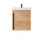 Vonios spintelė su praustuvu Riva SA50A-5B Gold Craft Oak