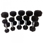 Gumuotų hantelių rinkinys Tunturi 1-10KG, 14TUSCL180