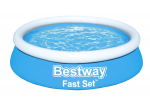 Baseinas pripučiamas Bestway Splash & Play Fast Set, mėlynas/baltas, 183x51 cm, 940 l