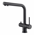 Plautuvės mai&scaron;ytuvas Blue Water CRYSTAL, su jungtimi filtruotam ir mineralizuotam vandeniui, matinis juodas