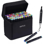 Dvipusiai markeriai-flomasteriai InspiraPens, 80 vnt