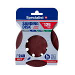 SPECIALIST+ &scaron;lifavimo popierius su skylėmis P240, 125 mm, 5 vnt.