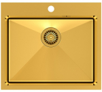 Plautuvė Quadron RUSSEL 110 HB7910PVDBSG1, 550x480x200 aukso (su vietą taupančiu sifonu)