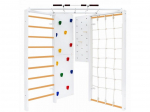 Medinis namų sporto kompleksas baltas Sanro 01817, 220x160x160 cm (kampinis)