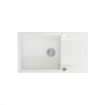 Įmontuojama plautuvė Quadron EVAN 136 XL, HCQE58650U1_BS_P2O, balta