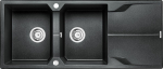 Granitinė virtuvės plautuvė Deante Andante ZQN 2213, juoda