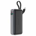 I&scaron;orinė baterija Power Bank Acefast M7-10000 PD30W With Cable 10000mAh juoda