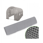 Armuota &scaron;iltnamio plėvelė, 2x3 m, pilka