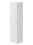 Ūkinė spintelė Kame Gama, TU/35-2/D1-PO, 35 cm, push to open, Blizgi balta