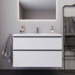 Spintelė su praustuvu Duravit D-Neo DE012101818, balta matinė, 800&times;480 mm