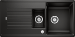 Akmens masės plautuvė BLANCO ZIA 6 S 526020, juoda (su ekcentriniu ventiliu)