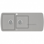 Plautuvė AQUASANITA LIRA SQL201AW 220 Argent - Warm concrete , ekscentrinis ventilis