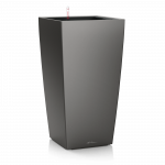 Vazonas su savaiminio drėkinimo sistema LECHUZA Cubico Premium 22 Charcoal, 18463