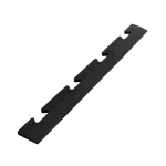 PVC grindų dangos &bdquo;Bubble&rdquo; užbaigimas, 48 x 5.1 x 0.8 cm, juodas