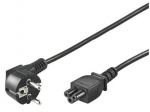 Goobay NK 114 S-180 Maitinimo kabelis CEE 7/7 (Type-F) to C5, 1.8 m, Juoda