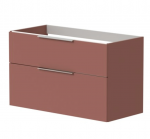 Spintelė po stalvir&scaron;iu KAME BIG, BUC/10-3DR/40-BIG, 100 cm, Antikinė raudona