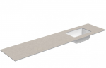Praustuvas su stalvir&scaron;iu Kame Universal, WP/20-3/H15-P3-R, 200 cm, Smėlio akmuo HPL