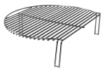 Grotelės kepimo nerūd. plieno Kamado Medium/Maximum E-21/23.5 BBQ