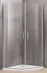 Du&scaron;o kabina P2222 90x90 pilka be pado