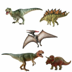 Žaislinių figūrėlių rinkinys "Dinozaurai", 5 vnt