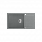 Įmontuojama plautuvė Quadron EVAN 136 XL, HCQE58650U5_BS_P2O, sidabrinis akmuo