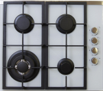 Įmontuojama dujinė kaitlentė Schlosser PGH 635 W FFD, balta spalva