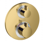 Potinkinis termostatinis mai&scaron;ytuvas Hansgrohe Ecostat S, 15758990, poliruoto aukso